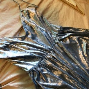 Bright light blue tint romper